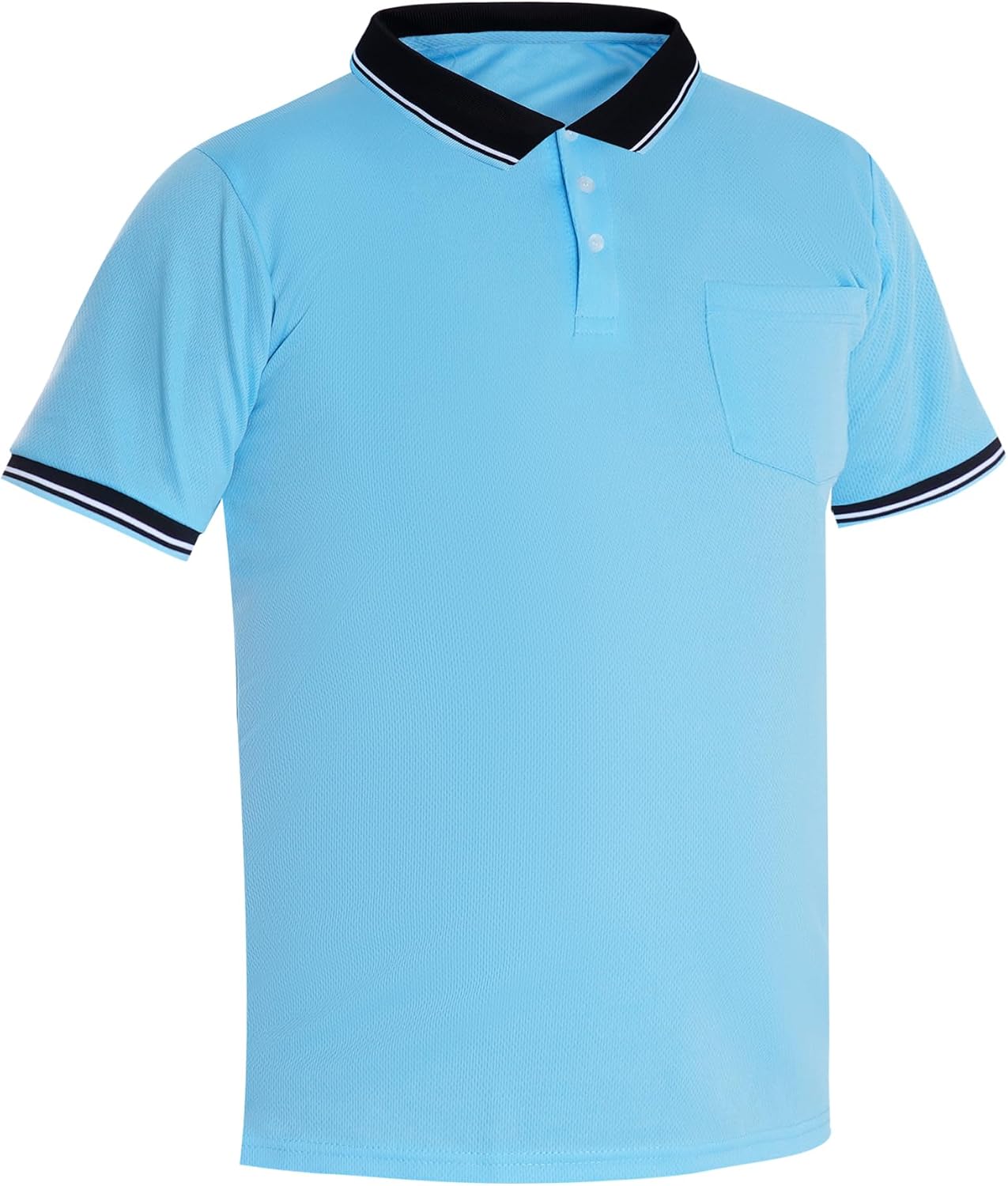 Dxhycc Herren Baseball und Softball Umpire Shirt Kurzarm Polo Schiedsrichter Hemd Umpire Trikot Uniform
