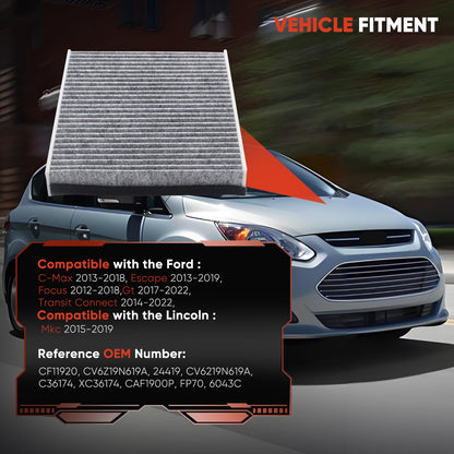 CA10262 Engine Air Filter Fit Ford Expedition/F150/F250/F350 (2007-2021) & Lincoln Navigator Replaces FA1883, 7C3Z9601A, A35642