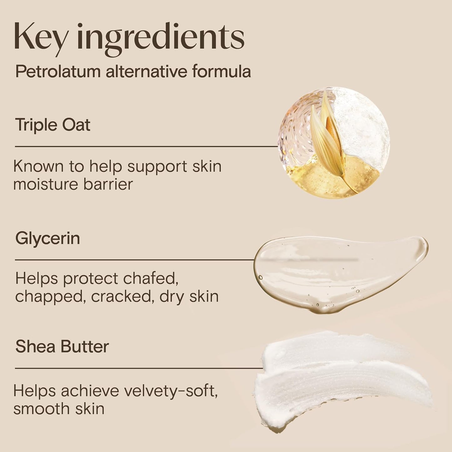 Aveeno Healing Ointment, for Extra Dry, Cracked & Sensitive Skin, 72-Hour dry skin protectant with Triple Oat, Shea Butter & Glycerin, Fragrance-Free for Body, Face, Hands, Lips 204g