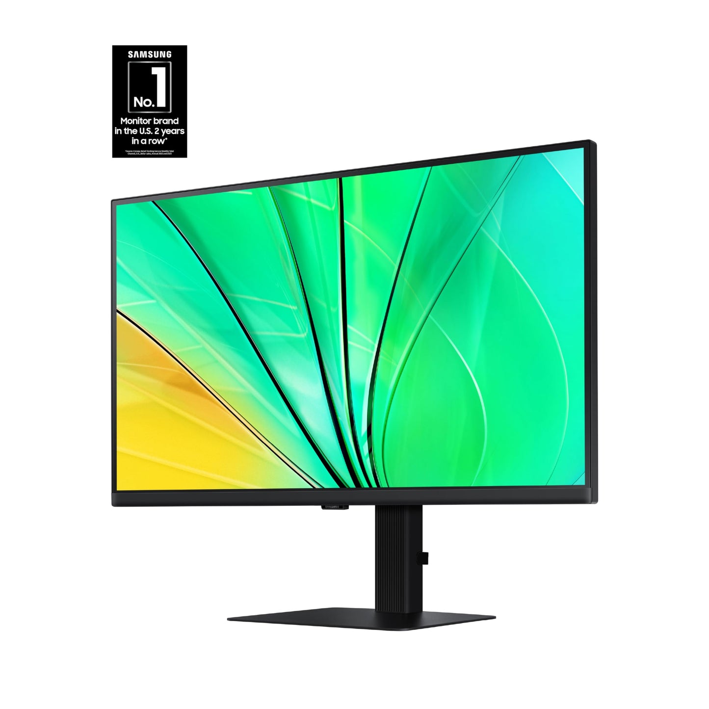 SAMSUNG 27" ViewFinity S6 (S60UD) Series QHD High Resolution Computer Monitor, 100Hz, HDR10, USB-C, Built-In LAN Port, Daisy Chain Support, Easy Setup, Height Adjustable Stand, LS27D606UANXGO, 2024
