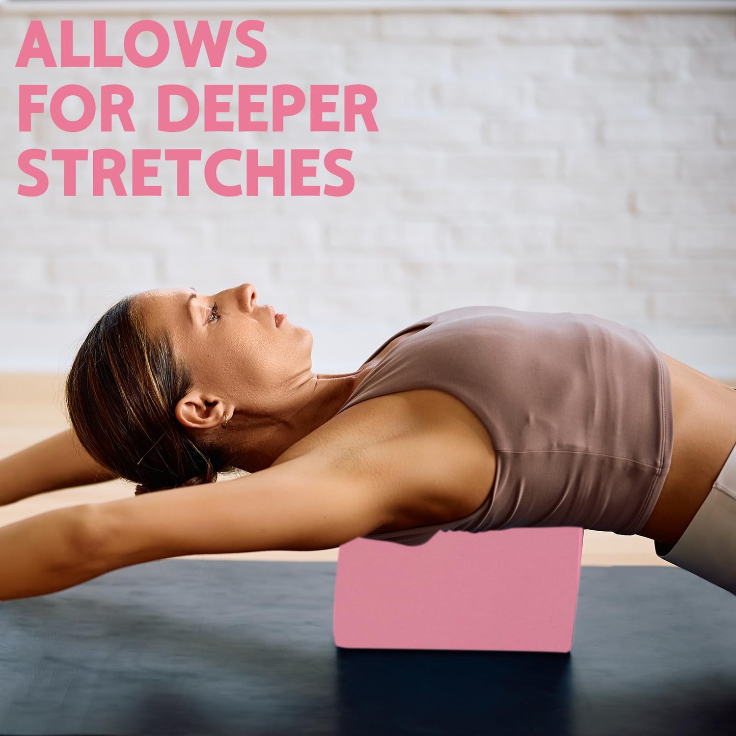 MBKHFLL (Lila-2er-Pack) Yoga-Block – Stützender latexfreier EVA-Schaumstoff – Weiche, rutschfeste Oberfläche mit abgeschrägten Kanten für Yoga, Pilates, Meditation – Yoga-Zubehör für Stabilität, Gleichgewicht, Vertiefung von Dehnungen
