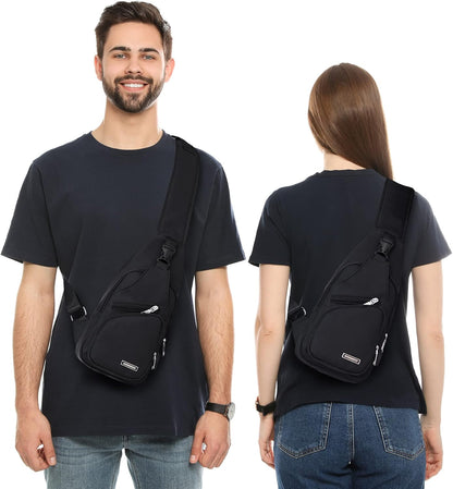 Wasserdichte Sling Bag Umhängetasche für Herren Damen Sling Rucksack Wanderrucksack Mehrzweck Cross Body Brusttasche