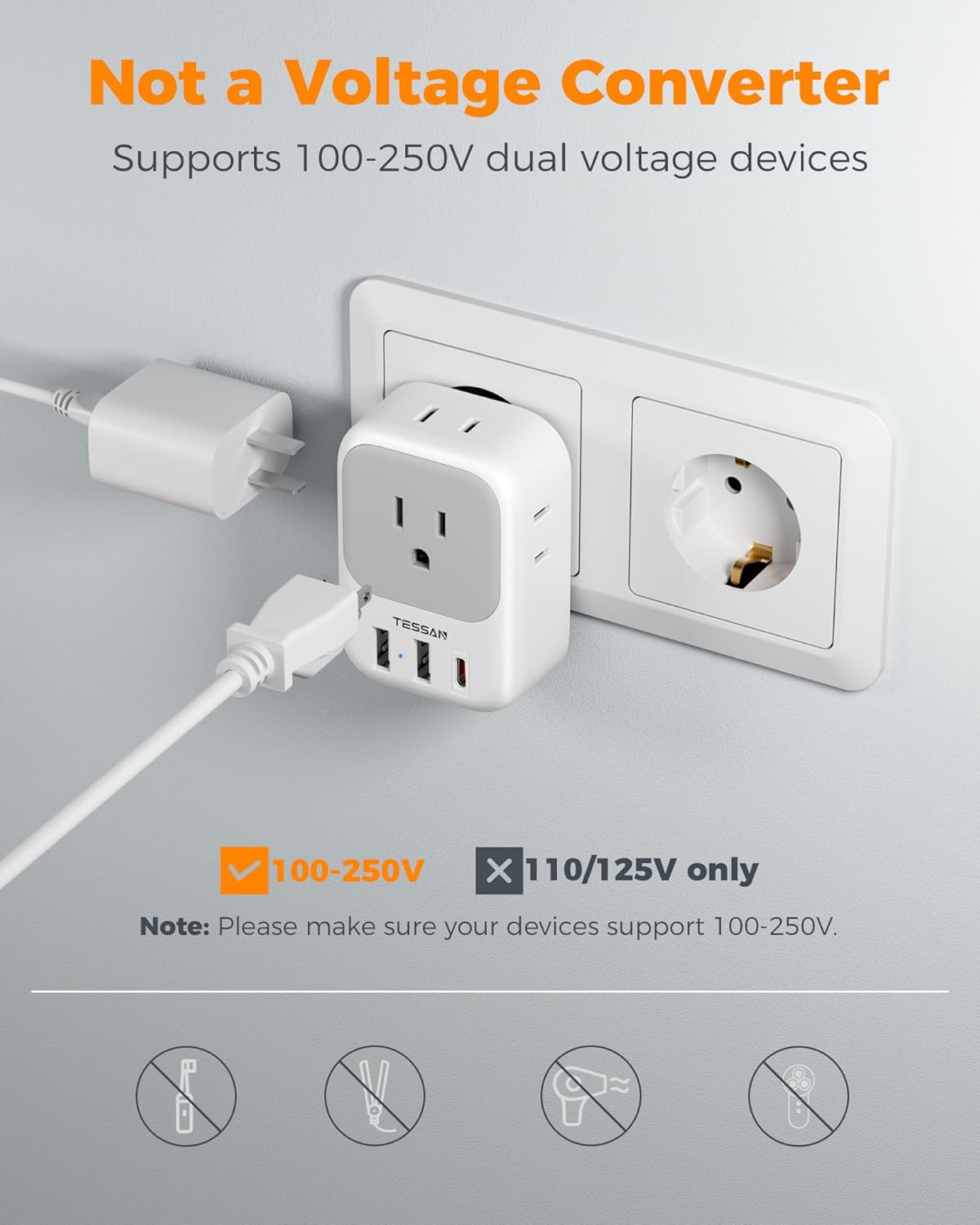 TESSAN European Travel Plug Adapter: A Game-Changer for Your Next Trip