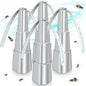 Fly Fans for Tables, Fly Repellent Fan Indoor Outdoor with Holographic Blades, Batteries Powered for Picnic, Party, Restaurant, Kitchen, and BBQ,4 Pack