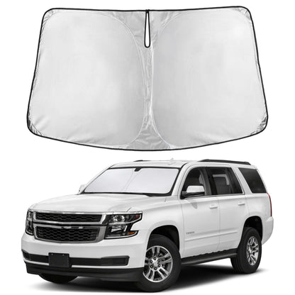 EcoNour Car Windshield Sunshade | Blocks 99% Heat & Keeps Interior Cool | Universal Fits Cars, SUVs, Trucks | Automotive Sun Screen, Visor & Car Accessories for Summer | Medium (64x32 Inches)