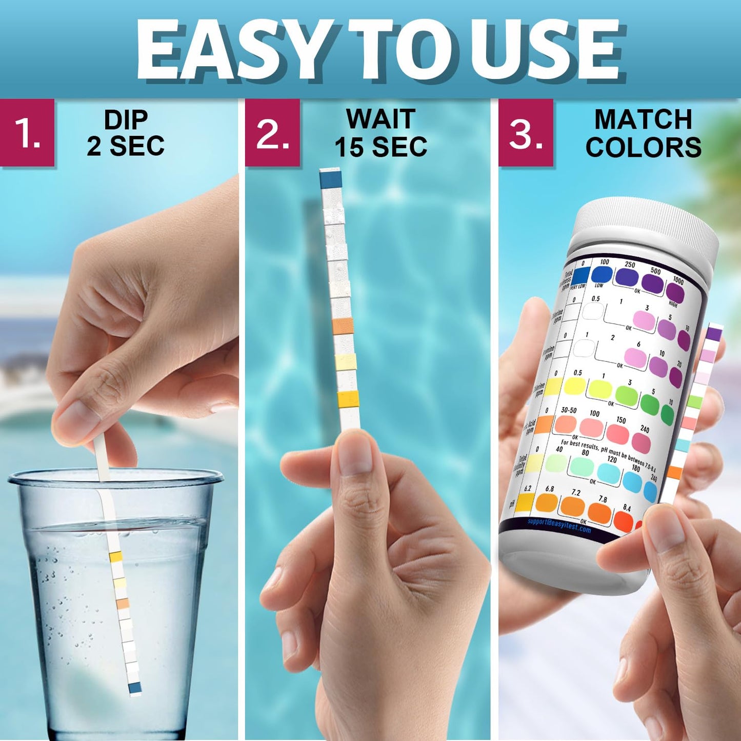 EASYTEST 7-Way Pool Test Strips: A Game-Changer for Hot Tub and Spa Owners