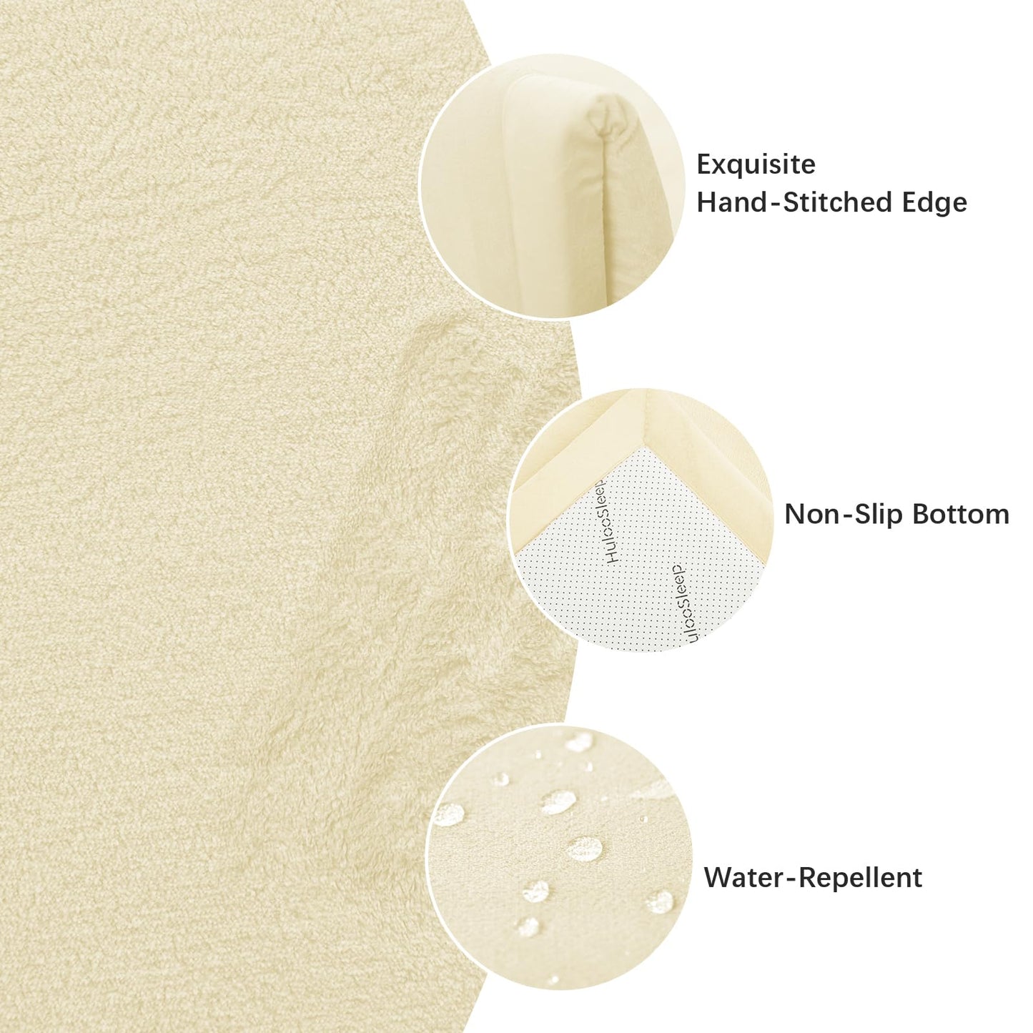 Huloo Sleep Ultra Soft Baby Spielmatte für den Boden, 3,3 cm dicke Elasti-Foam 127x127 cm Laufgittermatte für Kleinkinder, rutschfeste Rückseite, sicher zum Krabbeln und für die Bauchlage, Tatami-Stil (Dunkelgrau)