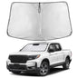EcoNour Car Windshield Sunshade | Blocks 99% Heat & Keeps Interior Cool | Universal Fits Cars, SUVs, Trucks | Automotive Sun Screen, Visor & Car Accessories for Summer | Medium (64x32 Inches)