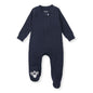 Burt's Bees Baby Boys Sleep and Play Pajamas, 100% Organic Cotton, One-piece PJs, Diagonal Zip Up Loose Fit Footie