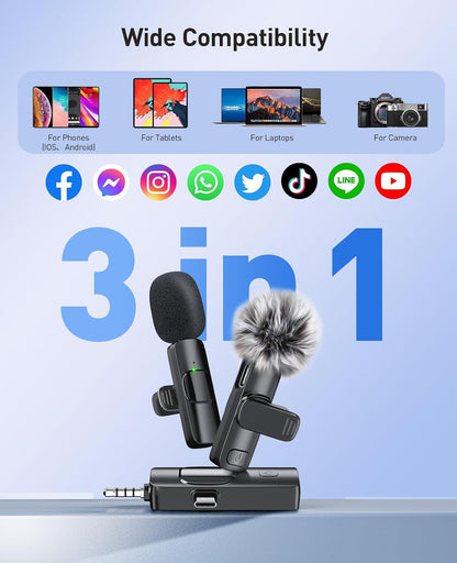 MENERESAS 3-in-1 Mini Microphone for iPhone: A Game-Changer for Content Creators