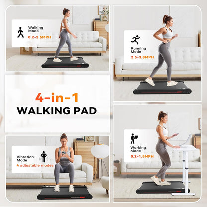 Sperax Walking Vibration Pad, 4 in 1 Treadmill, Walking Treadmill Pad for Home, Treadmills with Remote Control and APP