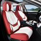 Coverado Car Seat Covers 5 Pieces, Full Set Universal Seat Covers for Cars, Waterproof Nappa Leather Auto Seat Protectors with Head Pillow, Car Interiors Fit for Most Sedans SUV Pick-up Truck, Black