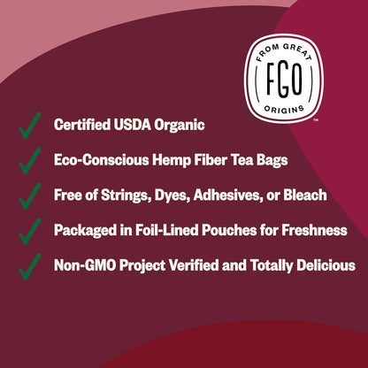 FGO Organic Hibiscus Tea: A Soothing, Eco-Friendly Brew