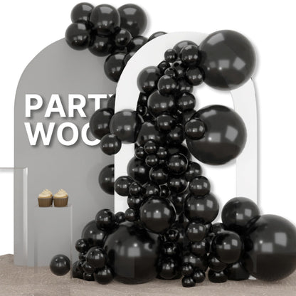 PartyWoo White Balloons 155pcs Different Sizes Pack of 18 12 10 5 Inch Matte White Latex Balloon Arch Kit Garland for Wedding Bridal Graduation Baby Shower Birthday Party Decorations White-Y13