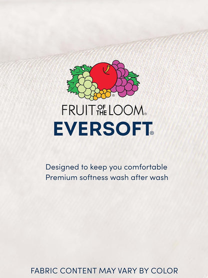 Fruit of The Loom Men's 6-Pack Stay Tucked V-Neck T-Shirt