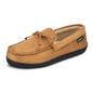 isotoner Men's Slip-on Indoor/Outdoor Microsuede Memory Foam Comfort Moccasin Slippers