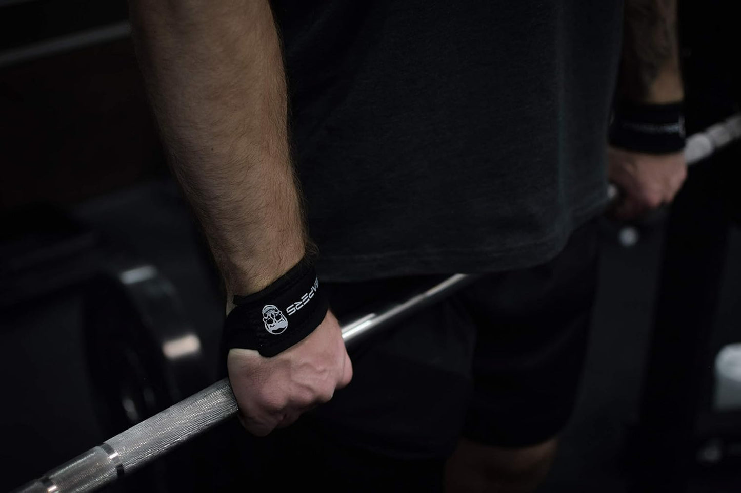 Gymreapers Hebe-Handgelenkbandagen für Gewichtheben, Bodybuilding, Powerlifting, Krafttraining und Kreuzheben – gepolstertes Neopren mit 45,7 cm Baumwolle