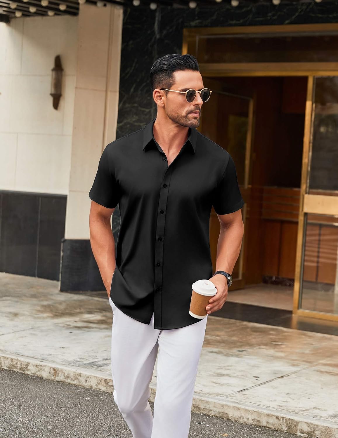 COOFANDY Mens Short Sleeve Button Down Shirts: A Game-Changer for Business Casual