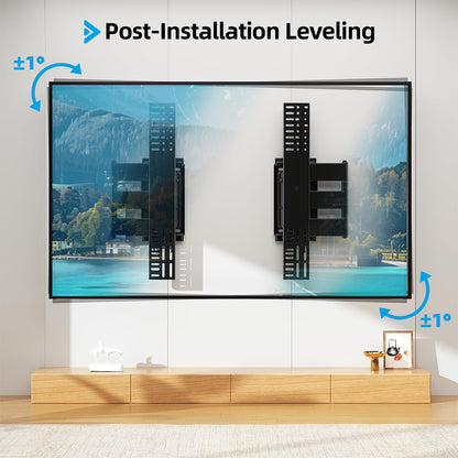 Supcline Ultra Slim TV Wall Mount for 42 to 100 inch Flat & Frame TVs Only, 0.31” Low Profile Flat to Wall TV Mount, Micro Gap Wall Mount tv Bracket, Hold up to 176 lbs, Blends in Any Interior