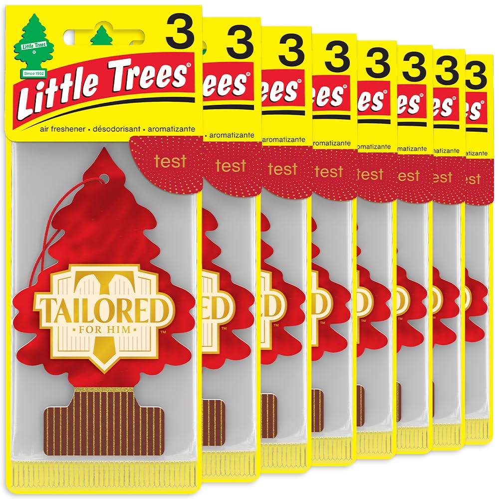 LITTLE TREES Car Air Freshener | Hanging Tree Provides Long Lasting Scent for Auto and Home | Black Ice, 24 Air Fresheners