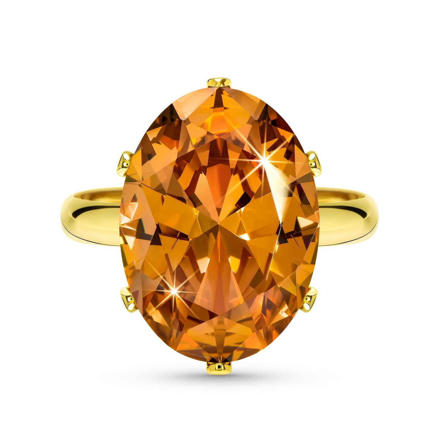 Linawe Cubic Zirconia Imitation Diamond Moissanite Rings for Women, 14K Gold/Rose Gold/Silver Adjustable Chunky Ring, Costume Rhinestone Jewelry for Wedding Engagement
