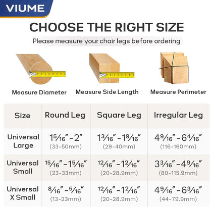 Chair Leg Floor Protectors 24PCS Furniture Sliders for Hardwood Floors, Silicone Chair Leg Protectors for Protecting Floors from Scratches and Noise, Clear-Universal Large