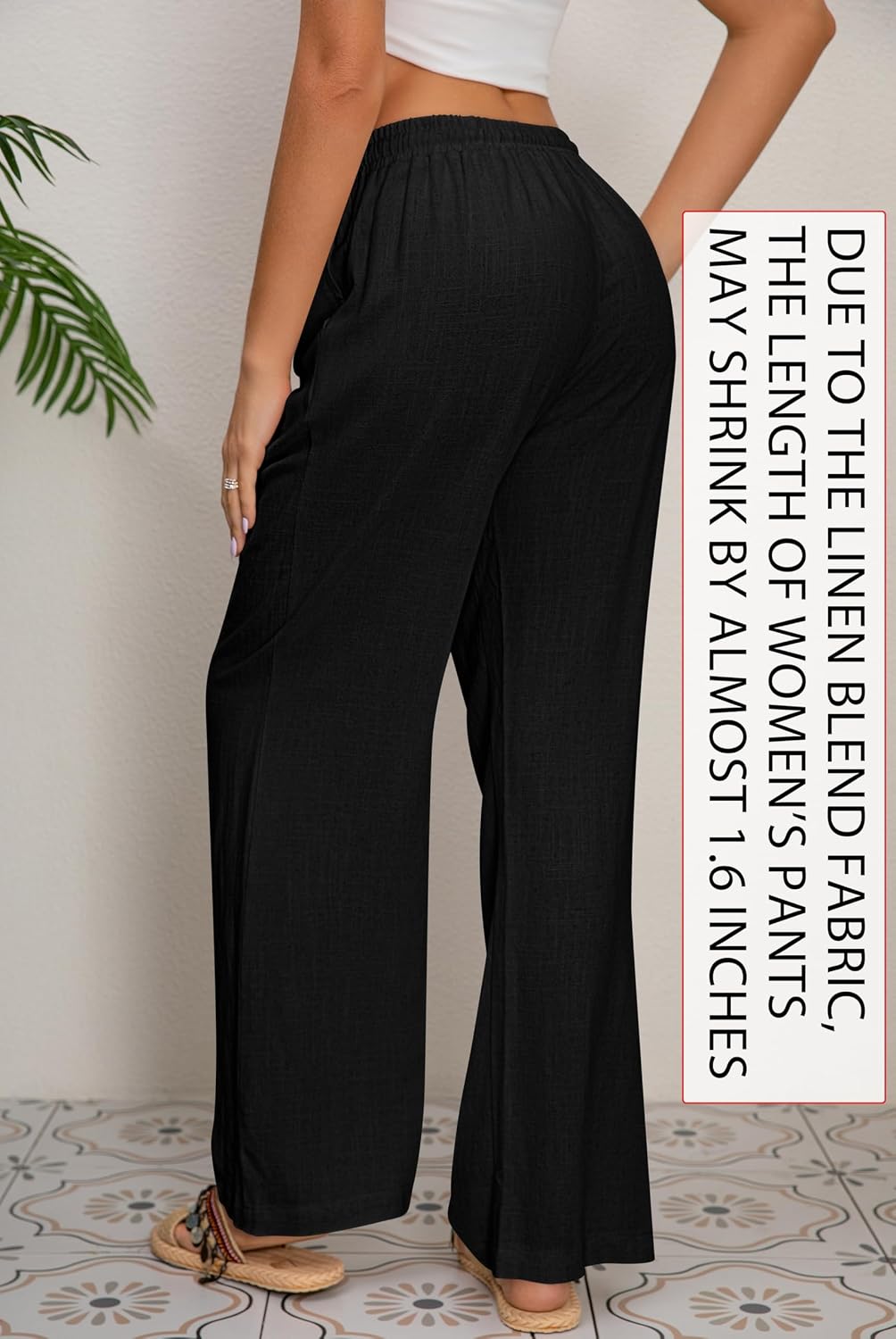 AISEW Women's Cotton Linen Palazzo Pants: The Ultimate Lounge Wear