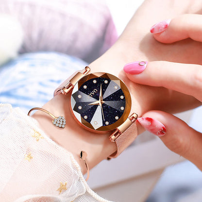 CIVO Damenarmbanduhr, wasserdichte analoge Quarzdameuhr für Damen, Roségold-Mesh-Armband, elegant, luxuriös, Designer-Damenuhr mit Diamant-Zifferblatt