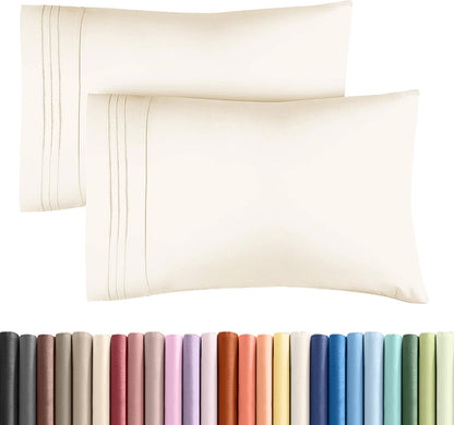 Queen09 - Off White2-Pack Pillowcases