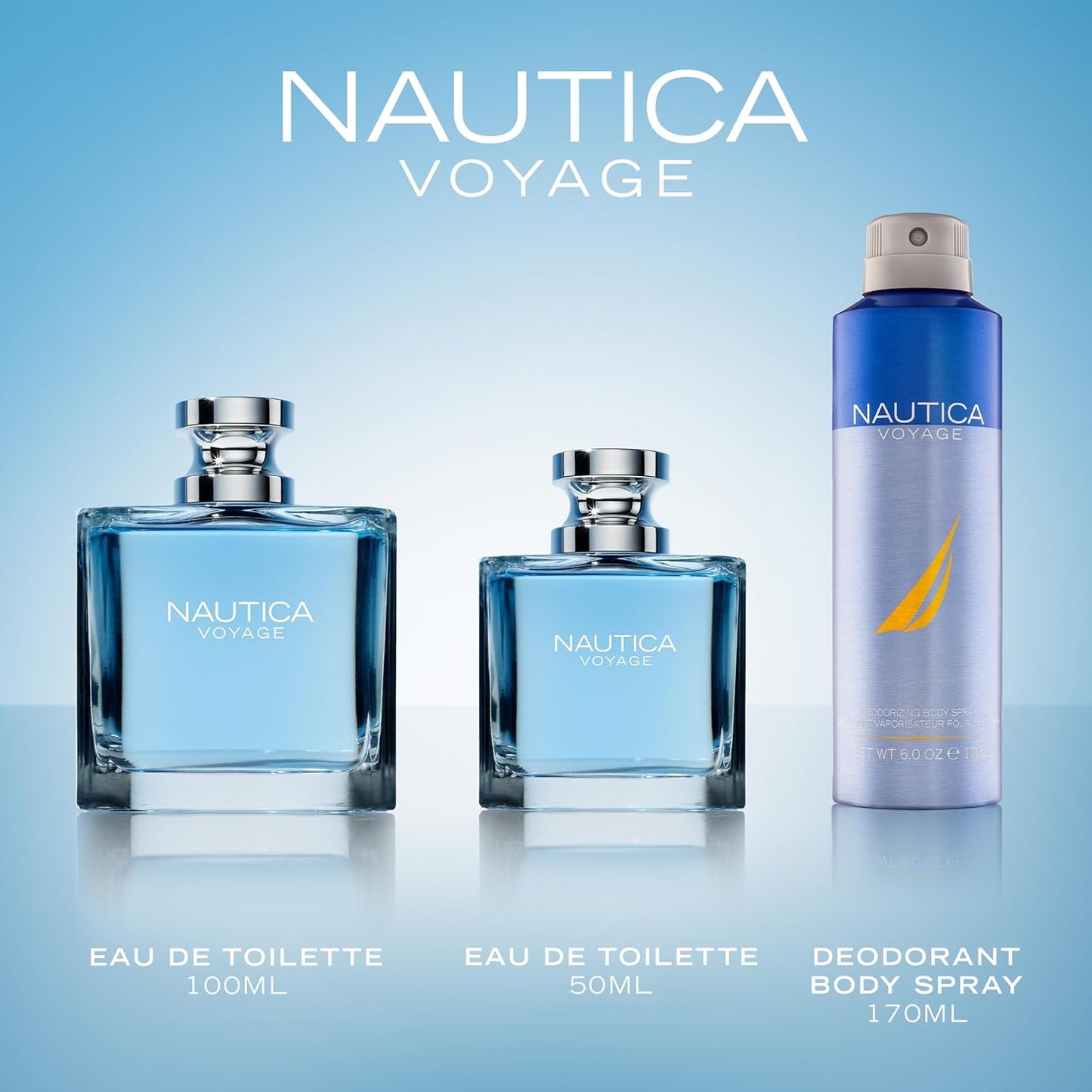 Nautica Voyage Eau de Toilette – Noten von Apfel, Zedernholz, Mimose, Herrenparfum, lang anhaltend, Alltagsduft, 100ml