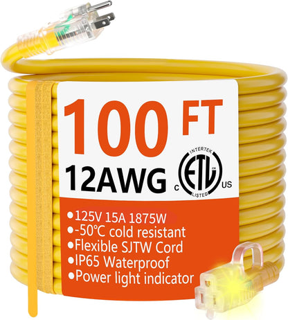 100FTYellow12AWG