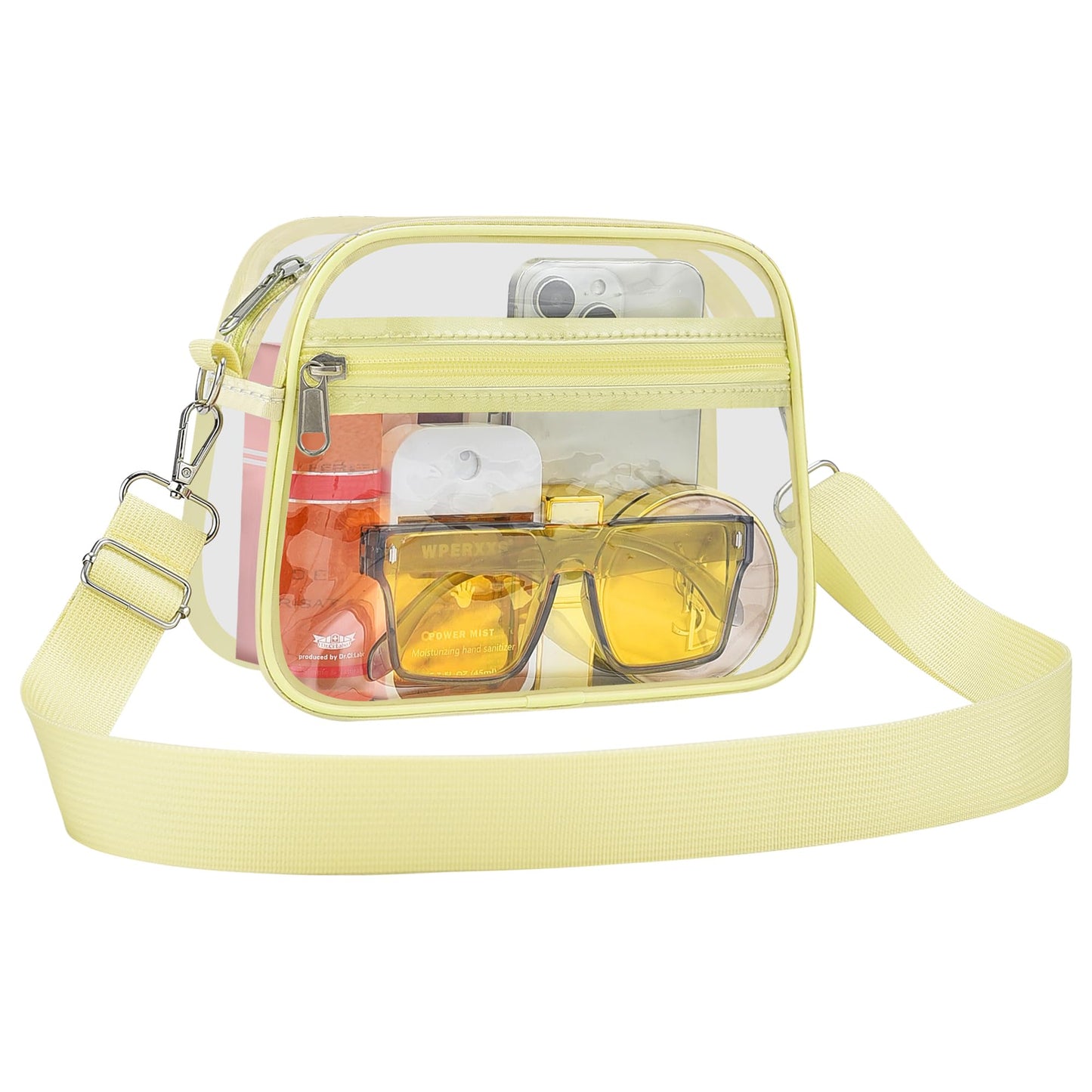 Clear Bag for Stadium Events Clear Sports Fan Handbags Purses with Adjustbale Strap for Concerts Festivals Game Day