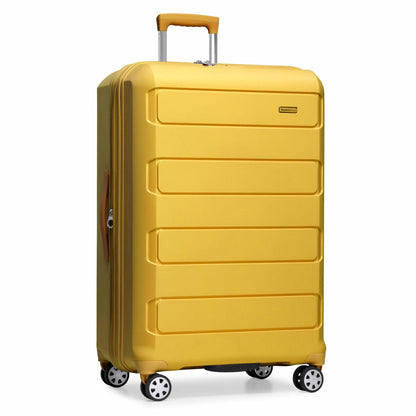 Traveler's Choice Pagosa Hardshell Expandable Luggage with Spinner Wheels, Slate Blue, 3-Piece Set (22/27/30)