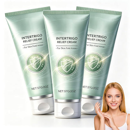 3PCS Intertrigo Relief Cream, Skin Fold Care Cream for Under Breast, Groin & Thighs, Moisture Barrier Cream, Fast-Drying Non-Greasy Formula for Daily Skin Protection, 2 Oz Each