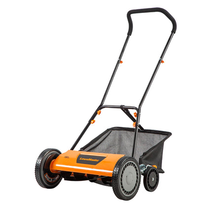 LawnMaster LMRM1602 Push Reel Lawn Mower 16-Inch 5-Blade