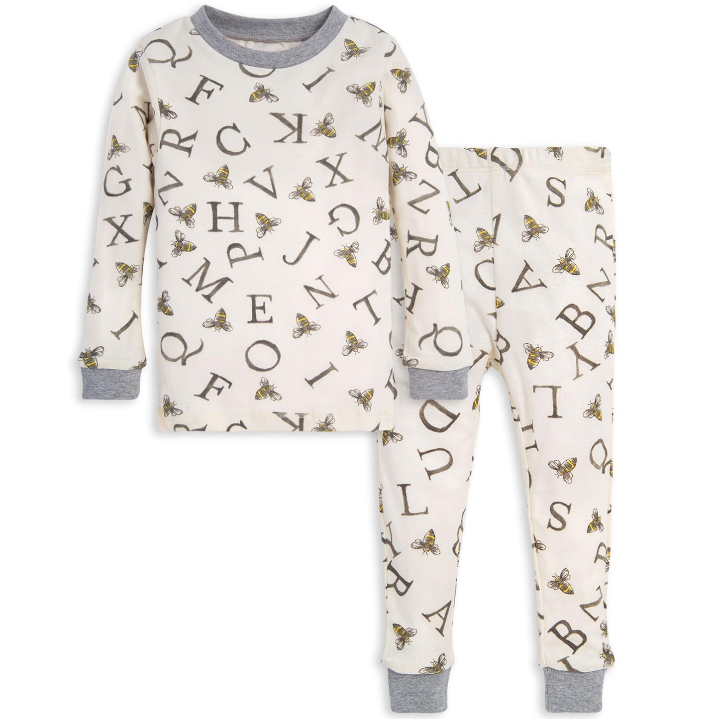 Burt's Bees Baby Organic Cotton Pajamas for Boys, 100% Cotton Pajama Set for Toddlers and Kids, Soft and Stretchable Fabric