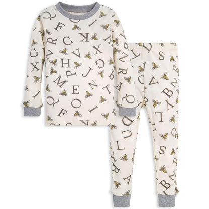 Burt's Bees Baby Organic Cotton Pajamas for Boys, 100% Cotton Pajama Set for Toddlers and Kids, Soft and Stretchable Fabric