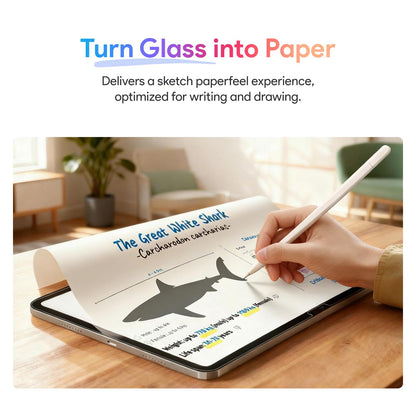 KCT 2 Pack Paperfeel Glass Screen Protector Compatible with iPad Air 13 Inch M4/M3/M2 (2026/2025/2024), Matte Surface, Tempered Glass with Bubble-Free Installation Tray