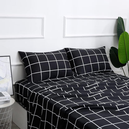 Bed Sheet Set 3 Pieces -Twin Size-Soft Durable Microfiber Bedding Sheet Set