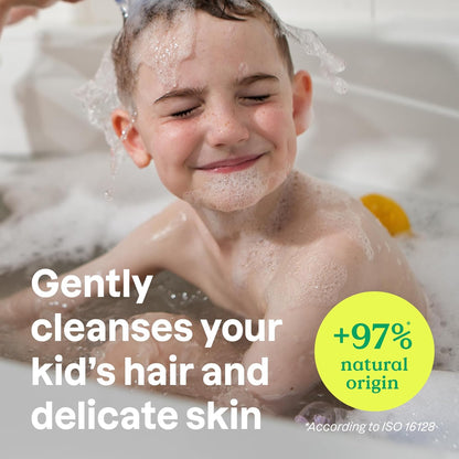 ATTITUDE Shampoo und Duschgel für Kinder, Hergestellt in Kanada, EWG Verifizierter Haar- und Körperreiniger, Dermatologisch Getestete Seife, Pflanzliche und Mineralische Badeprodukte, Vegan, Vanille & Birne, 473 mL