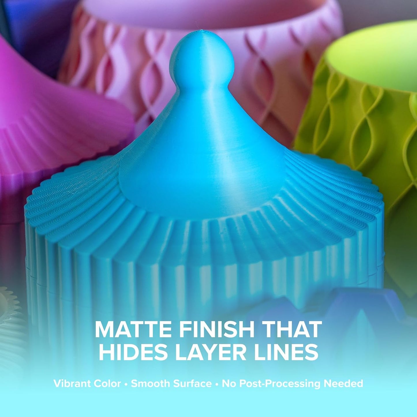 Polymaker Panchroma Mattes PLA Filament, Holzkohlschwarz 1.75mm 1kg 3D-Druck Filament, Früher Polyterra Matt, Passend für die meisten FDM 3D-Drucker, 1kg Spule (2.2lbs)