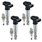 BDFHYK Ignition Coil Pack UF648 and Iridium Spark Plug 97390 Compatible with Jeep Grand Cherokee 2011-2015 Jeep Wrangler Dodge Charger Grand Caravan 2016 Chrysler 200 300 Jeep Coil Pack 3.6L Set of 6