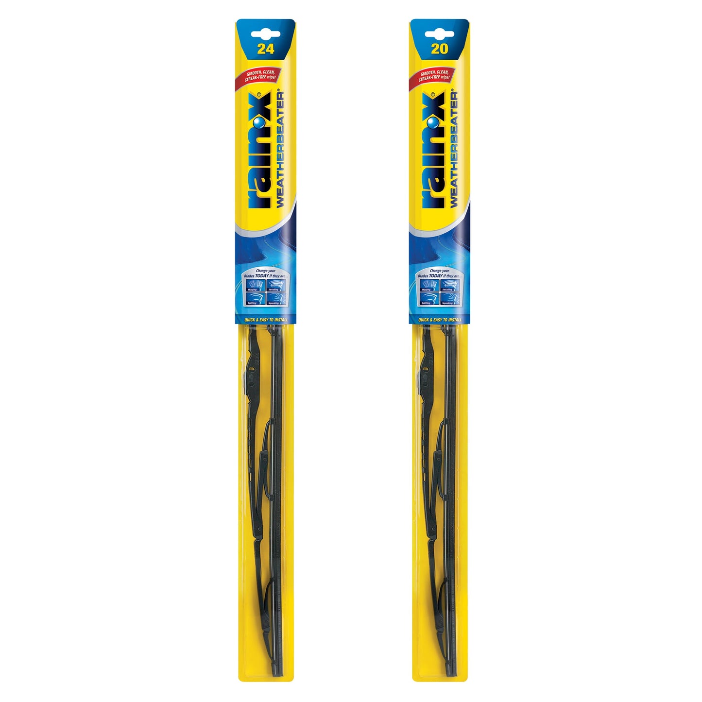 Rain-X 820149 WeatherBeater Wiper Blades, 22" Windshield Wipers (Pack of 2), Automotive Replacement Windshield Wiper Blades That Meet Or Exceed OEM Quality And Durability