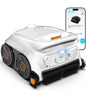 (2026 NEW) WYBOT B1 Cordless Robotic Pool Vacuum for Inground Pools, Six-Roller Brush 4-in-1 Smart Pool Cleaner, Edge Cleaning High Obstacle Crossing, Lightweight, App Navigation, Gray Black