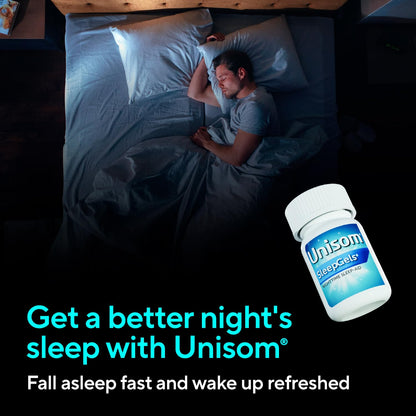 Unisom Nighttime Sleep-Aid Gels, Diphenhydramine HCI 50mg, 100 Count (Pack of 12)