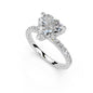 Heart Cut Lab Grown Diamond IGI Certified 3 Prong Hidden Halo Engagement Anniversary Wedding Ring in 14K Gold, Platinium for Women (1.0-5.0 Ct, F-G Color, VS1-VS2 Clarity)
