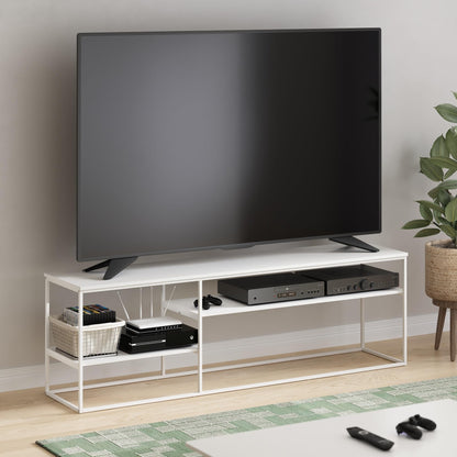 Furinno TOMI TV Stand, 5-Cube Entertainment Center with Open Shelf, Reversible TV Console, for Living Room, Bedroom, Home Office, Green
