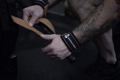 Gymreapers Hebe-Handgelenkbandagen für Gewichtheben, Bodybuilding, Powerlifting, Krafttraining und Kreuzheben – gepolstertes Neopren mit 45,7 cm Baumwolle