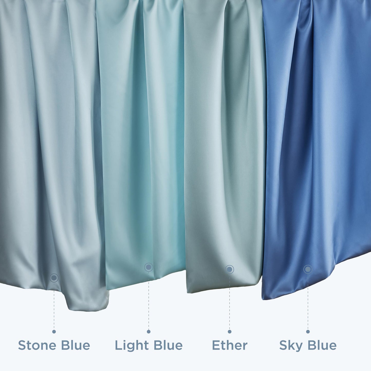 Bedsure Satin Pillow Case Queen Size 2 Pack, Similar to Silk Pillow Cases, Silky Pillowcase Covers for Hair and Skin with Envelope Closure, Gifts for Women Men, Grey, 20x30 Inches