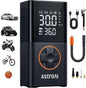 AstroAI L7 Tire Inflator Portable Air Compressor,150 PSI Cordless Mini Air Bike Auto Shut-Off Pump with Digital Display Pressure Gauge, Fast Inflation & LED Light for Car Tires,Motorcycles,Bikes,Balls